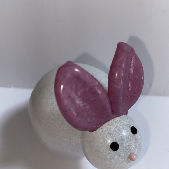 Thames Art Glass Bailey the Bunny Rabbit Signed 4" Easter - Picture 4 of 8